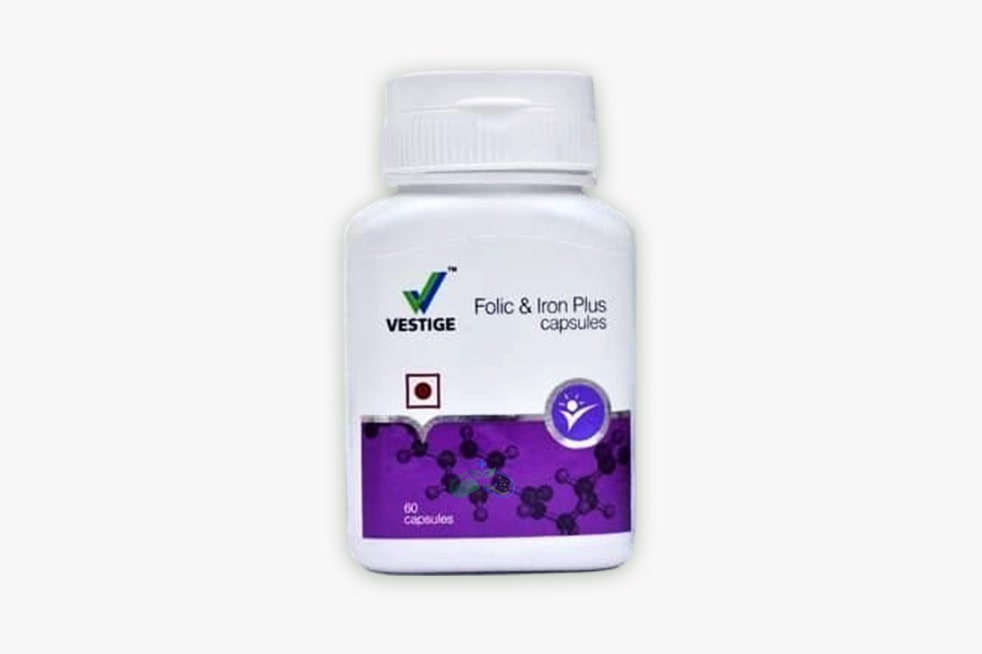 Vestige Folic & Iron Plus Capsules